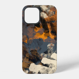 Handmade surreal abstract pattern. Modern artistic iPhone 12 Case