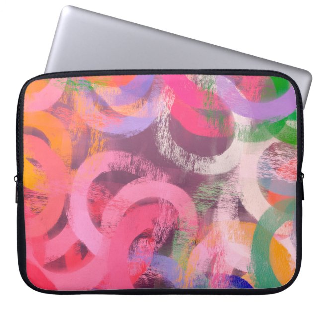 Handmade surreal abstract pattern. Modern artistic Laptop Sleeve (Front)