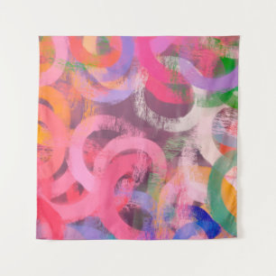 Handmade surreal abstract pattern. Modern artistic Tapestry