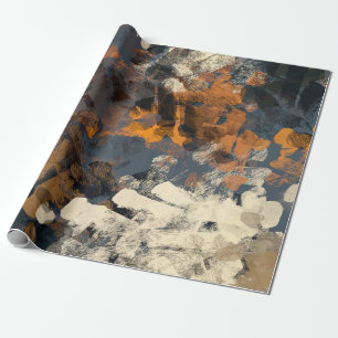 Handmade surreal abstract pattern. Modern artistic Wrapping Paper