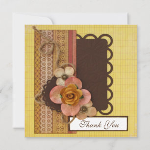 Handmade thank you card