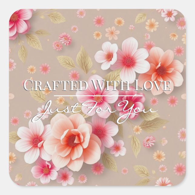 Handmade Thank You Stickers • Cute Order Packaging (Front)