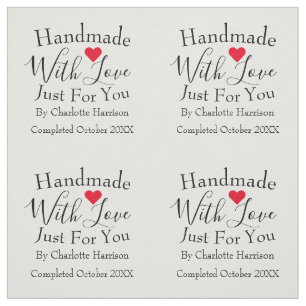 Handmade Uncut Personalised Quilt Sewing Labels Fa Fabric