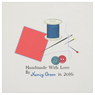 Handmade Uncut Personalised Quilt Sewing Labels Fabric