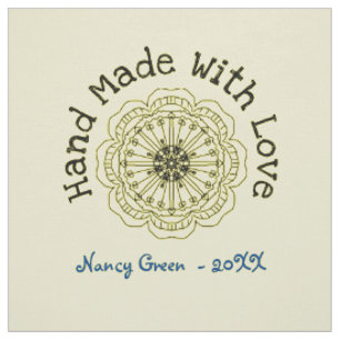 Handmade Uncut Personalised Quilt Sewing Labels Fabric