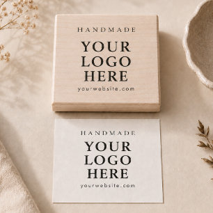 Handmade Website Business Logo Rubber Stamp