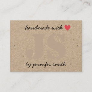 Handmade with Heart Bracelet Display Card Holder