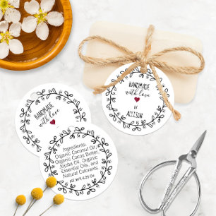 Handmade With Love 💕 2-Sided Hang Tags