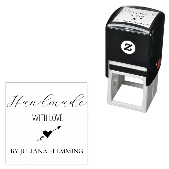 Handmade with Love Business Personalised Self-inking Stamp (In Situ)