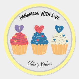 Handmade with Love - business stickers