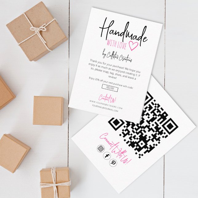 Handmade With Love Business Thank You Card (Creator Uploaded)