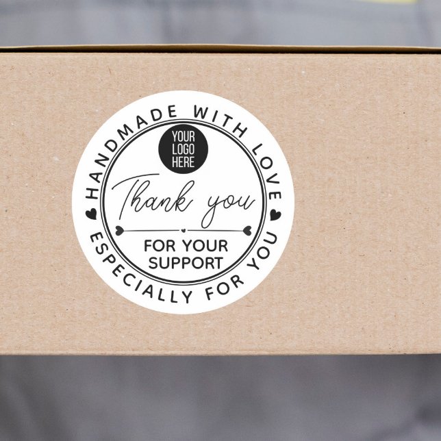 Handmade With Love Circle Sticker – Logo (Creator Uploaded)