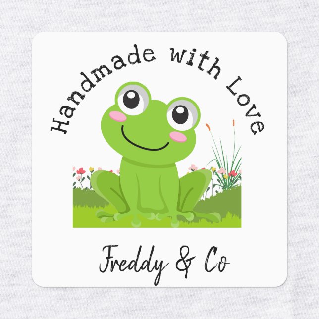 Handmade with Love Cute Frog (Design 1)