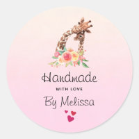 Handmade with Love Cute Giraffe Mum & Baby