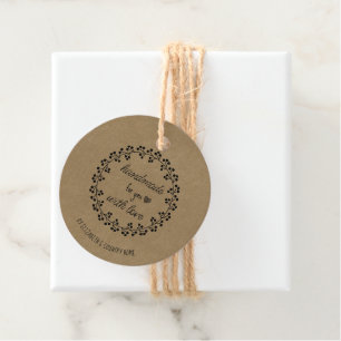 Handmade with Love Etsy Home Crafter Craft Show Favour Tags