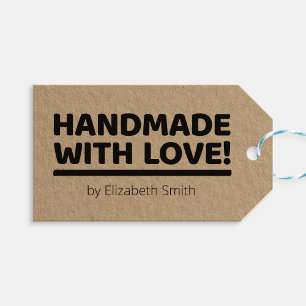 Handmade With Love Gift Tag/Hang Tag for Makers