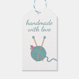 Handmade with Love - Heart Shaped Yarn & Butterfly Gift Tags