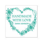 Handmade With Love Heart Wreath Personalised