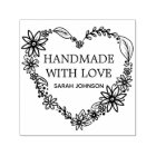 Handmade With Love Heart Wreath Personalised