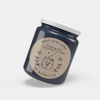 Handmade With Love Jam Label Canning Sticker
