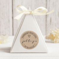 Handmade With Love Kraft Personalised Sticker