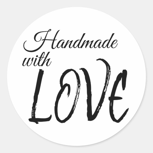 Handmade With Love Label (Front)