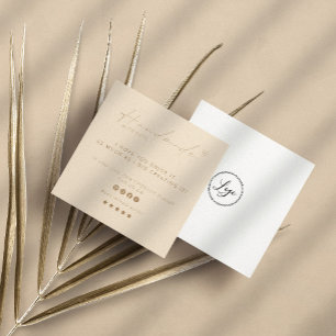 Handmade With Love Logo Small Business Socialmedia Square Business Card