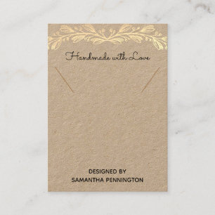Handmade with Love Necklace Display Product Cards