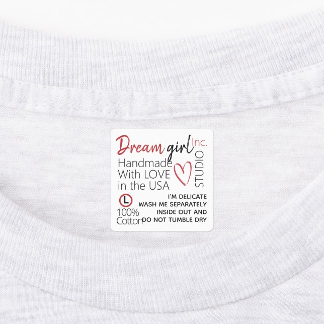 Handmade With Love Personalised (Affixed)