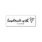 Handmade With Love Personalised Rubber Stamp