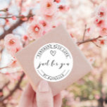 Handmade With Love ⎢ Personalised Sticker<br><div class="desc">Elegant product sticker for your mailing or product display with custom "handmade with love" script and monogram and elegant scrip "just for you". You can opt to put any text on the bottom and the top. Check out my store for more items from this collection and pair this with custom...</div>