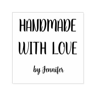 Handmade With Love Professional Chic Customisable Self-inking Stamp