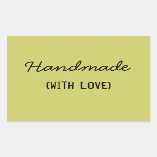 Handmade With Love Rectangular Sticker