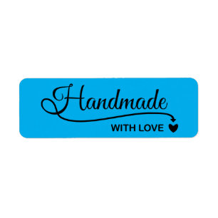 Handmade with love return address label