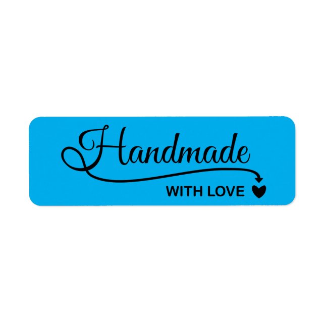 Handmade with love return address label (Front)