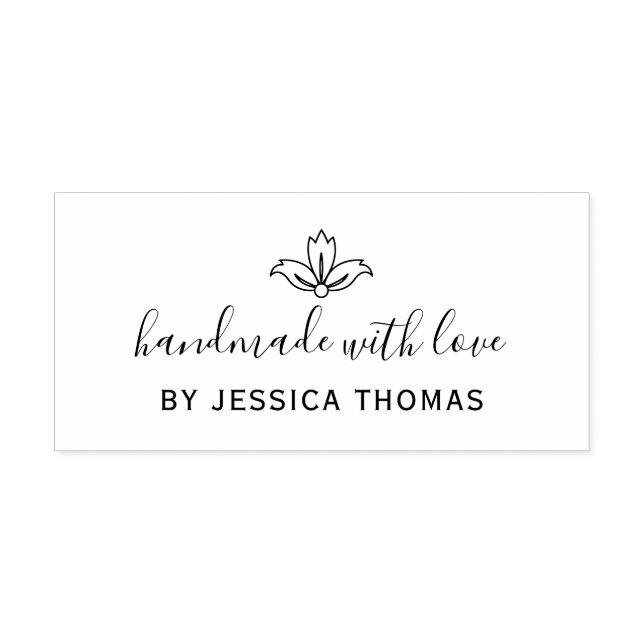 Handmade with love rubber stamp (Imprint)