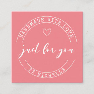 Handmade With Love Script Thank You Card