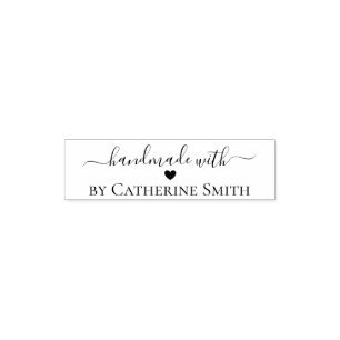 handmade with love self-inking stamp