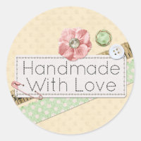 Handmade With Love Sewing Stitches & Buttons