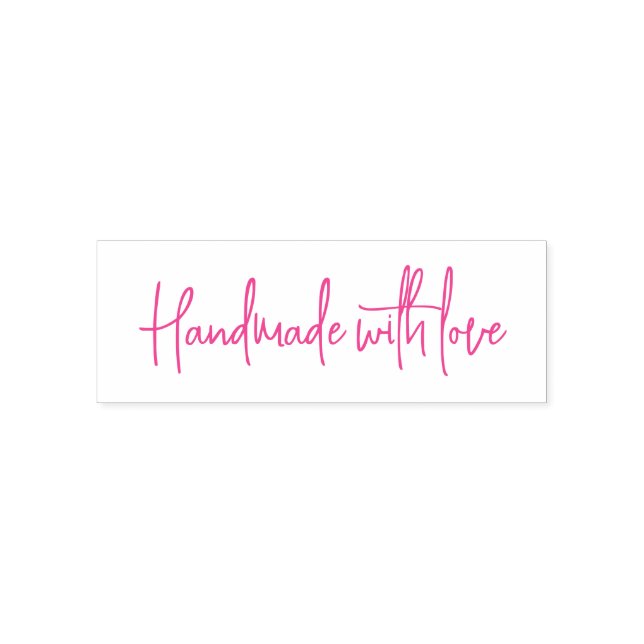 Handmade with Love Simple Script Self-inking Stamp (Design)