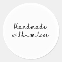 Handmade With Love Simple Sticker