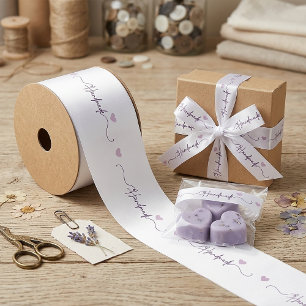 Handmade With Love Small Business Packaging Satin Ribbon