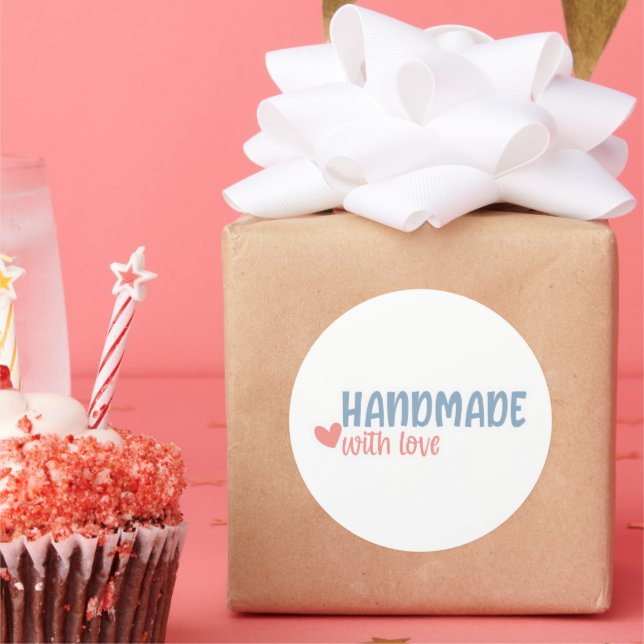 Handmade With Love - Small Business Sticker (Party)