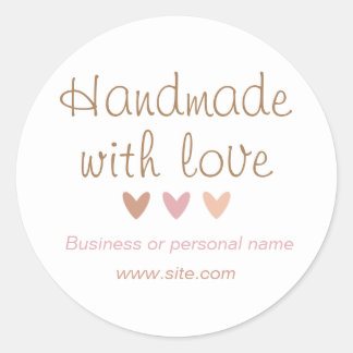 Handmade with love sticker