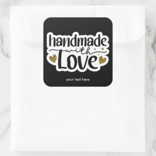 Handmade with love sticker