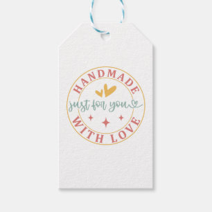 Handmade With Love Stickers Just For You Labels