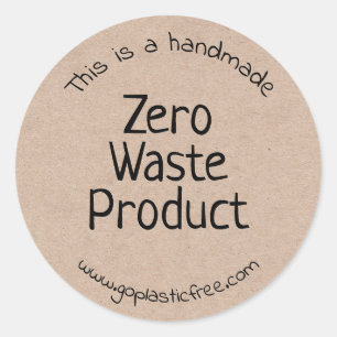 Handmade Zero Waste Kraft Product Labels