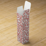 Handpainted Christmas Branches Berries Red White Wine Box<br><div class="desc">Give the gift of wine to your friends and family this Christmas.</div>