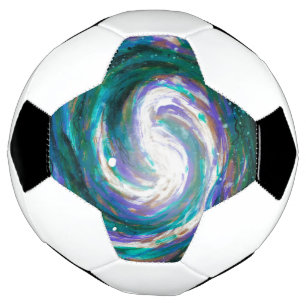 Handpainted Galaxy Soccer Ball