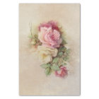 Handpainted Style Vintage Pink and White Roses